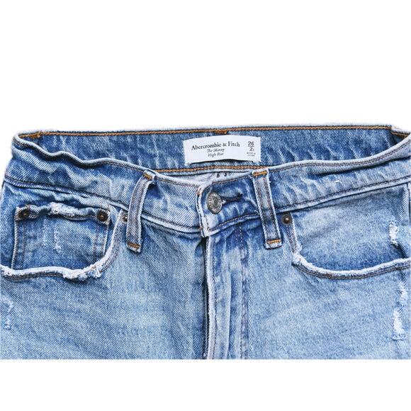Abercrombie & Fitch The Skinny High Rise Jeans Size 2 - Picture 6 of 7